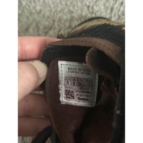 Reebok x Beatnik Unisex Calf-Leather Embroidered Strap Sandal Sz 5 - Picture 10 of 10